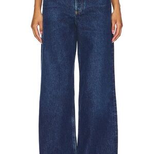 Agolde Dame High Rise Wide Leg Jeans in Enamour